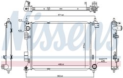 RADIATOR RACIRE MOTOR NISSENS 606735 - Compatibil cu HYUNDAI