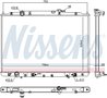 Radiator racire motor Nissens 606853