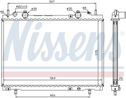Radiator racire motor Nissens 61672A