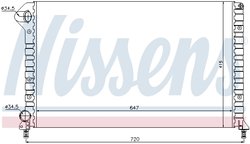 RADIATOR RACIRE MOTOR NISSENS 61767 - Compatibil cu FIAT