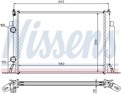 Radiator racire motor Nissens 61885A