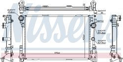 RADIATOR RACIRE MOTOR NISSENS 627012 - Compatibil cu MERCEDES-BENZ