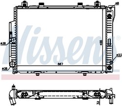 Radiator racire motor Nissens 62713A