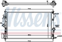 Radiator racire motor Nissens 630773