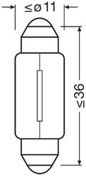 BEC, ILUMINARE NUMAR CIRCULATIE OSRAM 6418-02B - Compatibil cu ABARTH, ALFA ROMEO, ALPINA, AUDI, AUSTIN, AUTOBIANCHI, BMW, CHEVR