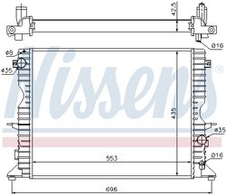 Radiator racire motor Nissens 64311A
