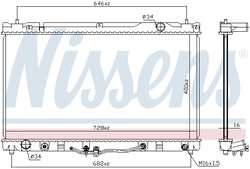 RADIATOR RACIRE MOTOR NISSENS 64633 - Compatibil cu LEXUS, TOYOTA
