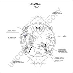 ALTERNATOR PRESTOLITE ELECTRIC 66021507 - Piesa auto compatibila cu mai multe marci