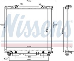 Radiator racire motor Nissens 66659