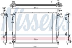 RADIATOR RACIRE MOTOR NISSENS 66693 - Compatibil cu KIA