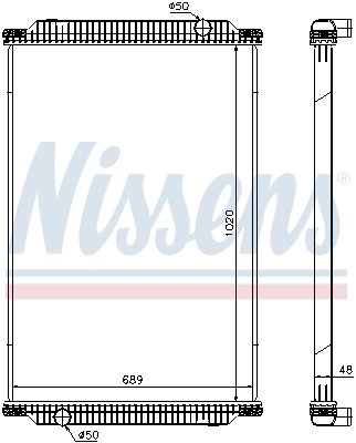 Radiator racire motor Nissens 67196