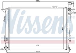 Radiator racire motor Nissens 67522