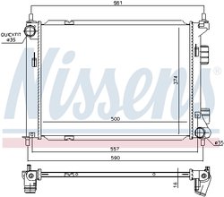 Radiator racire motor Nissens 67603