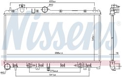 Radiator racire motor Nissens 67741