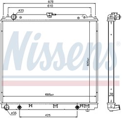 Radiator racire motor Nissens 68717