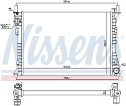 RADIATOR RACIRE MOTOR NISSENS 69224 - Compatibil cu FORD