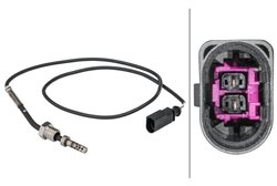 SENZOR TEMPERATURA GAZE EVACUARE HELLA 6PT 358 181-541 - Compatibil cu AUDI