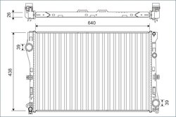 Radiator racire motor Valeo 701142