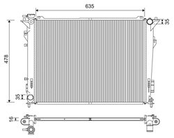 Radiator racire motor Valeo 701209