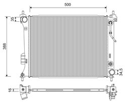 Radiator racire motor Valeo 701254