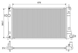 Radiator racire motor Valeo 701263