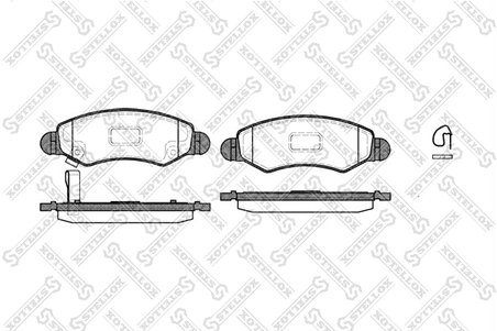Set placute frana Stellox 713 021-SX