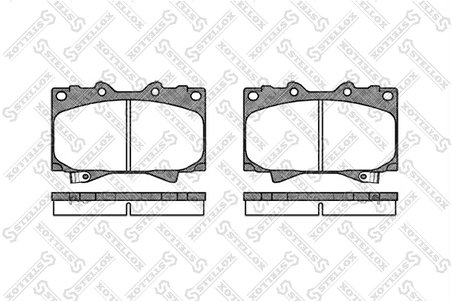 Set placute frana Stellox 718 004-SX