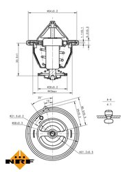 Termostat lichid racire NRF 725132