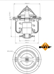 Termostat lichid racire NRF 725190