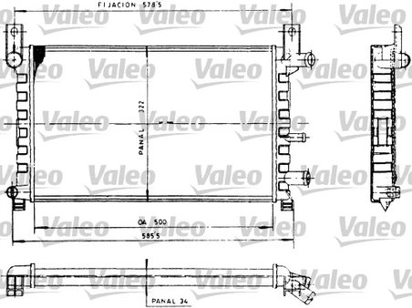 Radiator racire motor Valeo 730483