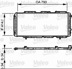 RADIATOR RACIRE MOTOR VALEO 731611 - Compatibil cu CITROEN, FIAT, PEUGEOT