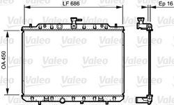 Radiator racire motor Valeo 735205