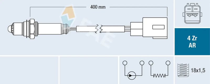 SONDA LAMBDA FAE 75603 - Compatibil cu LEXUS, TOYOTA