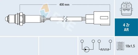 SONDA LAMBDA FAE 75603 - Compatibil cu LEXUS, TOYOTA