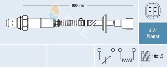 SONDA LAMBDA FAE 77780 - Compatibil cu TOYOTA