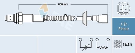 SONDA LAMBDA FAE 77780 - Compatibil cu TOYOTA