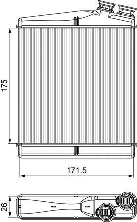 Schimbator caldura incalzire habitaclu Valeo 811512