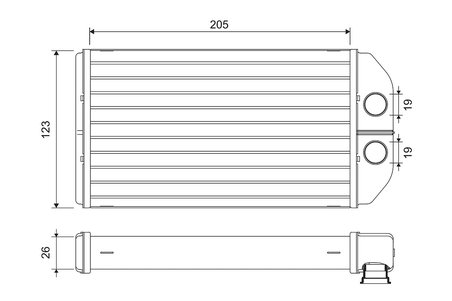 SCHIMBATOR CALDURA INCALZIRE HABITACLU VALEO 811581 - Compatibil cu TOYOTA