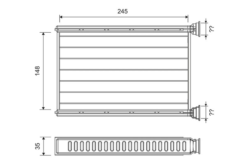 Schimbator caldura incalzire habitaclu Valeo 812401