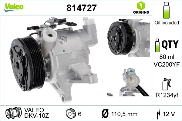 Compresor climatizare Valeo 814727