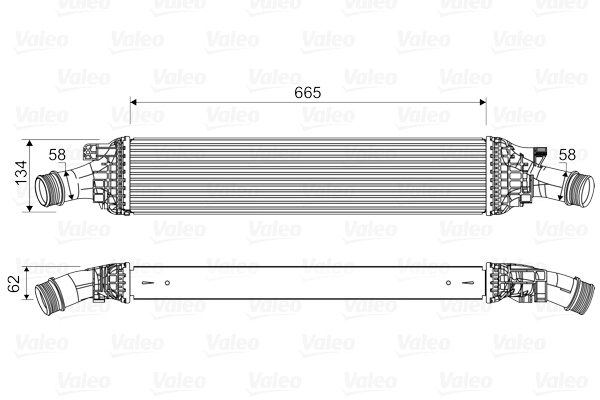 INTERCOOLER VALEO 818601 - Compatibil cu AUDI, AUDI (FAW), PORSCHE, VW (SVW)