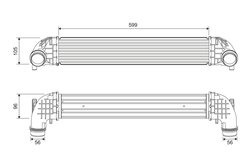 INTERCOOLER VALEO 818698 - Compatibil cu OPEL, VAUXHALL