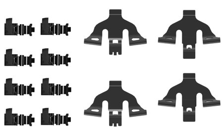 SET ACCESORII PLACUTE FRANA TEXTAR 82556000 - Compatibil cu AUDI, PORSCHE