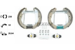 SET SABOTI FRANA TEXTAR 84052402 - Compatibil cu SKODA, VW