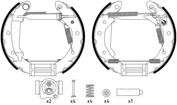 Set saboti frana Textar 84054000