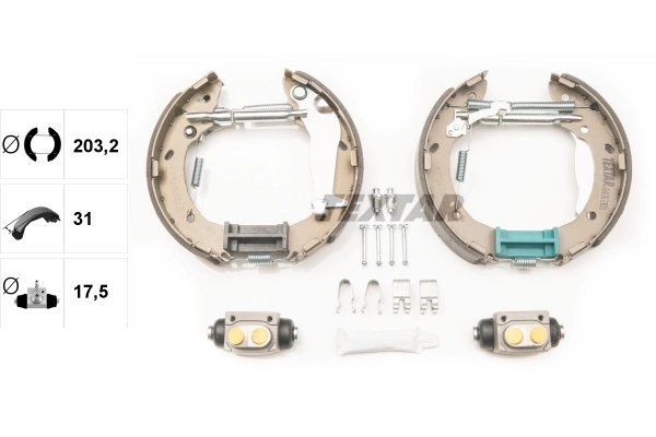 SET SABOTI FRANA TEXTAR 84063300 - Compatibil cu HYUNDAI, INOKOM