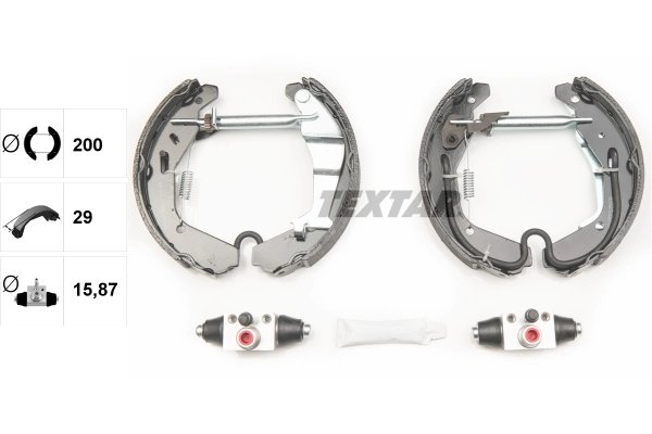 SET SABOTI FRANA TEXTAR 84065200 - Compatibil cu OPEL, SUBARU, SUZUKI, VAUXHALL
