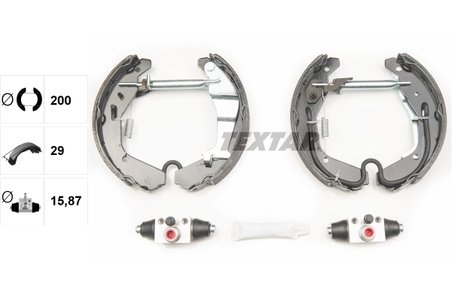 SET SABOTI FRANA TEXTAR 84065200 - Compatibil cu OPEL, SUBARU, SUZUKI, VAUXHALL