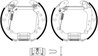 SET SABOTI FRANA TEXTAR 84075000 - Compatibil cu TOYOTA
