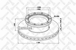 DISC FRANA STELLOX 85-00791-SX - Compatibil cu VOLVO